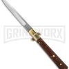 AGA Campolin 13" Italian Frosolone Snakewood Automatic Knife - Bayonet -Professional Knife Discount Store aga 13in snake pick single brass boist cm large