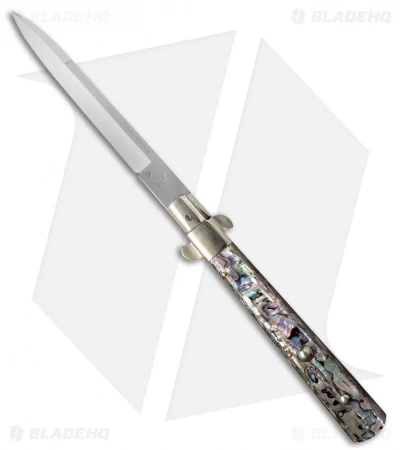 AGA Campolin 13" Italian Frosolone Automatic Knife Abalone (Bayonet) 3 AGA Campolin 13" Italian Frosolone Automatic Knife Abalone (Bayonet)
