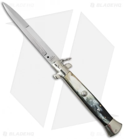 AGA Campolin 15" Ring Pull Automatic Italian Stiletto Brazilian (7" Satin Bayo) 3 AGA Campolin 15" Ring Pull Automatic Italian Stiletto Brazilian (7" Satin Bayo)