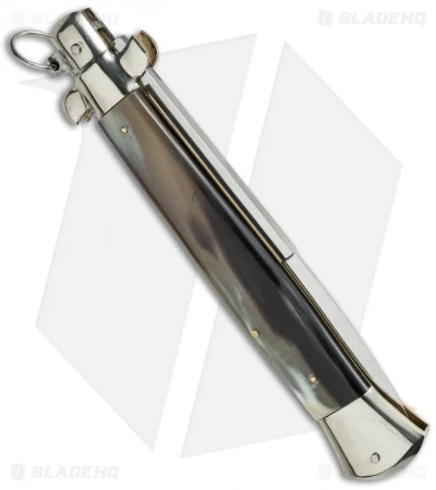 AGA Campolin 15" Ring Pull Automatic Italian Stiletto Brazilian (7" Satin Bayo) 4 AGA Campolin 15" Ring Pull Automatic Italian Stiletto Brazilian (7" Satin Bayo) - Image 2