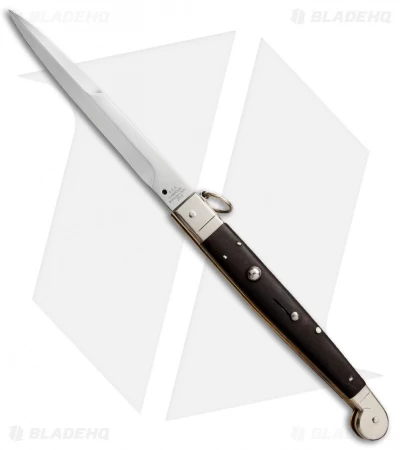 AGA Campolin 16" Sicilian Ring Pull Automatic Dark Horn (7.25" Satin Bayo) 3 AGA Campolin 16" Sicilian Ring Pull Automatic Dark Horn (7.25" Satin Bayo)