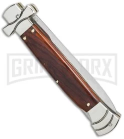 A.G.A. Campolin 9" Maltese Cross Stiletto Cocobolo Automatic Knife - Dagger -Professional Knife Discount Store aga 9in maltese coco dagger side cm large