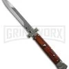 A.G.A. Campolin 9" Maltese Cross Stiletto Cocobolo Automatic Knife - Bayonet 1 A.G.A. Campolin 9" Maltese Cross Stiletto Cocobolo Automatic Knife - Bayonet -Professional Knife Discount Store aga 9in maltese cocobolo large