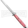 A.G.A. Campolin 18" Pink Acrylic Stiletto Automatic Knife - Bayonet -Professional Knife Discount Store aga campolin 18 red stiletto large