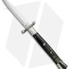 AGA Campolin 13" Swinguard Automatic Knife Dark Horn (5.75" Satin Dagger)