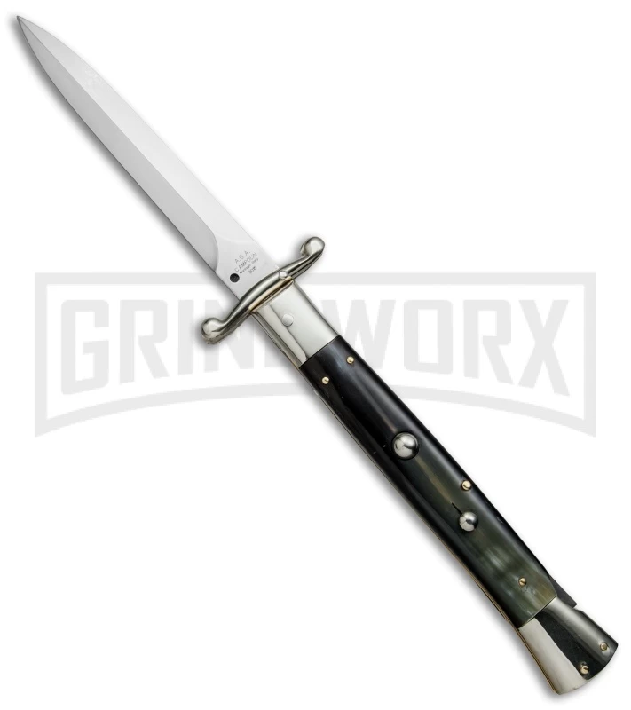 AGA Campolin 13" Dark Horn Italian Swinguard - Satin Dagger 3 AGA Campolin 13" Dark Horn Italian Swinguard - Satin Dagger