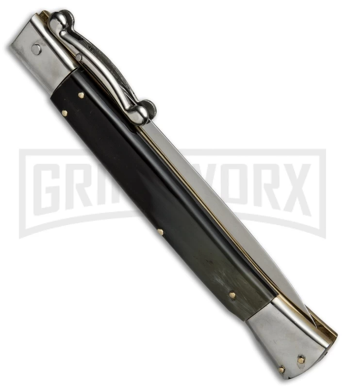 AGA Campolin 13" Dark Horn Italian Swinguard - Satin Dagger 5 AGA Campolin 13" Dark Horn Italian Swinguard - Satin Dagger - Image 3