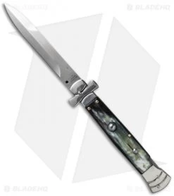 AGA Campolin 9" Maltese Cross Stiletto Automatic Brazilian Horn (4" Bayonet)