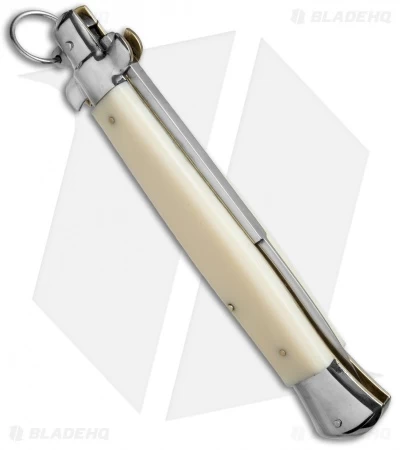 AGA Campolin 15" Ring Pull Automatic Italian Stiletto Sim Ivory (7" Satin Bayo) 5 AGA Campolin 15" Ring Pull Automatic Italian Stiletto Sim Ivory (7" Satin Bayo) - Image 3