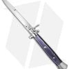 AGA Campolin 15" Ring Pull Automatic Italian Stiletto Purple (7" Satin Bayo)