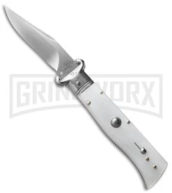 AGA Campolin White Shot Shell Puller Calibro Humpback Auto Knife - Polish Plain